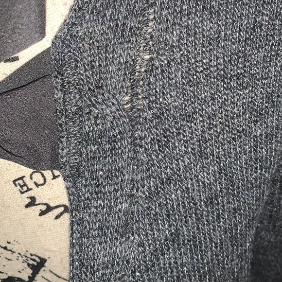 𝅺color Block Open Back Sweater Gray/Silver - Picture 12 of 13